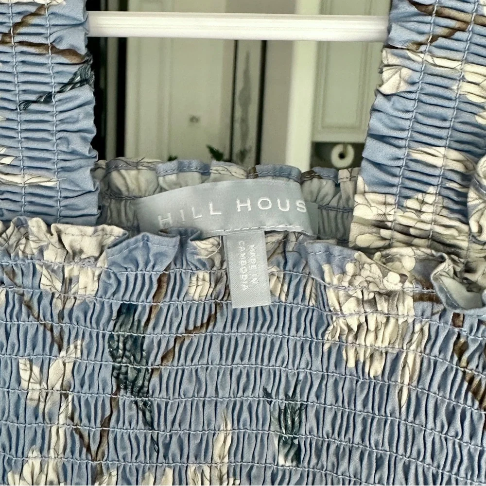 Hill House Tiny Ellie Nap Dress Diane Hill Blue Chinoiserie - 9/10Y - Picture 2 of 4